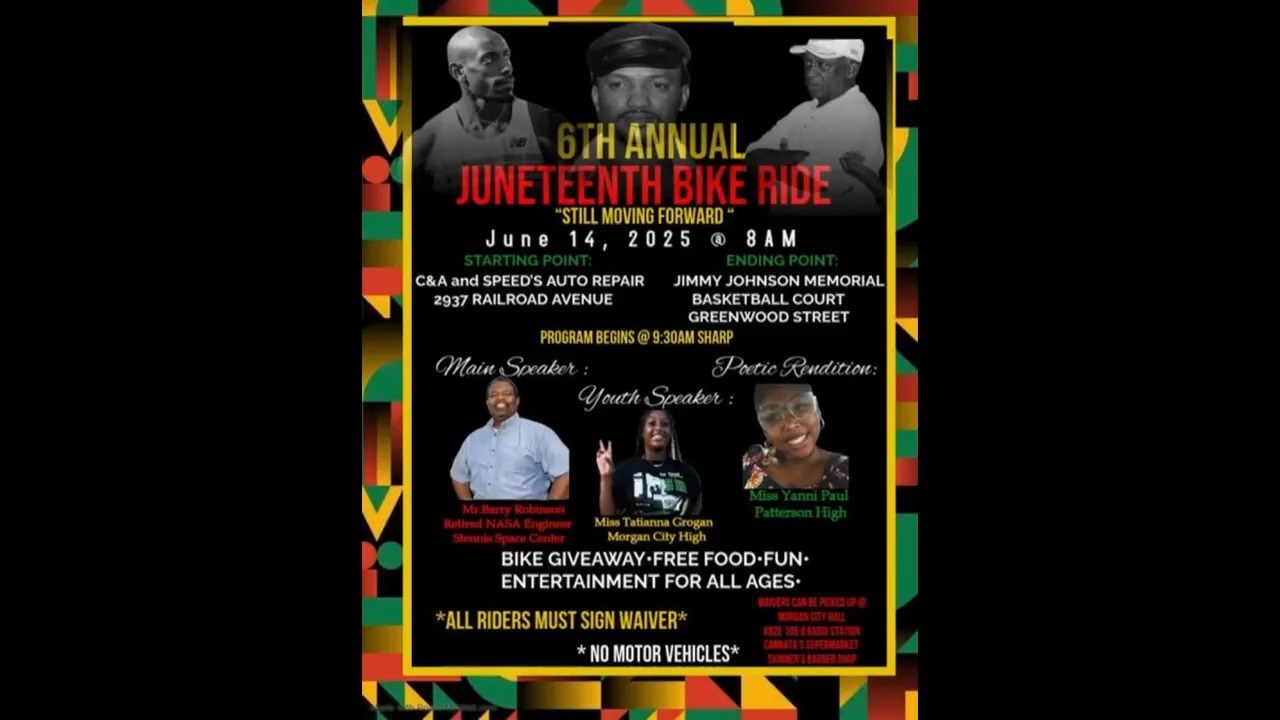 Bayou Time 6/12: Morgan City Juneteenth Bike Ride Celebration